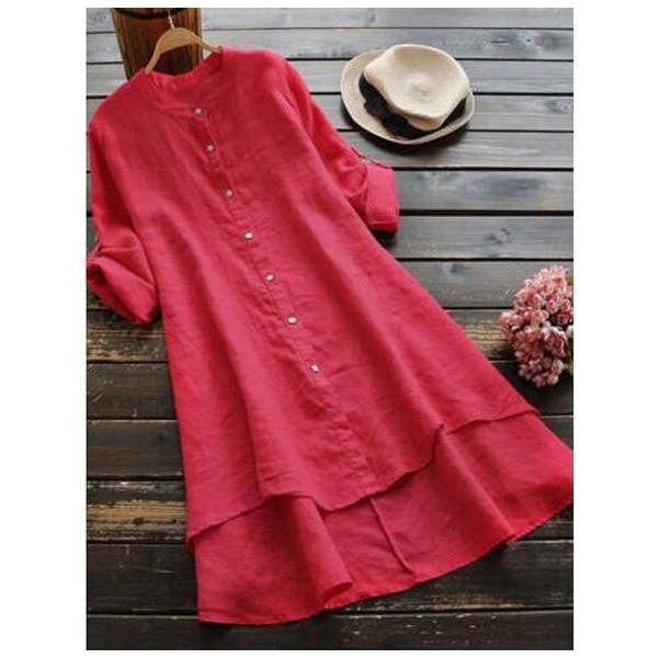 シアー  ワンピース レディース  ナチュラルテイスト  秋 トップス 体型カバー ロングシャツ チュニック |  | 05