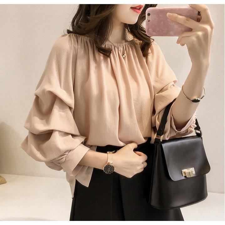 tシャツ Tシャツ シャツ レディース フリル袖 プルオーバートップス カットソー 無地 長袖 ゆったり おしゃれ ブラウス |  | 06