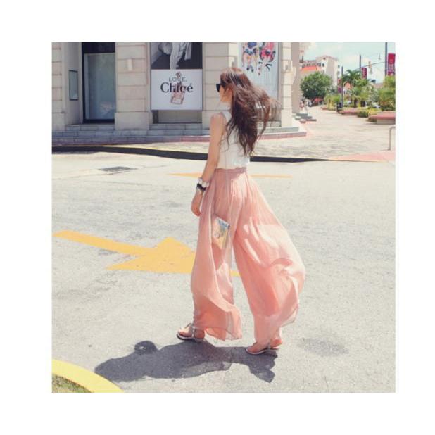 ワイドパンツ レディース スカンツ スカーチョ  ガウチョパンツ ロング丈スカート風 フレア |  | 12