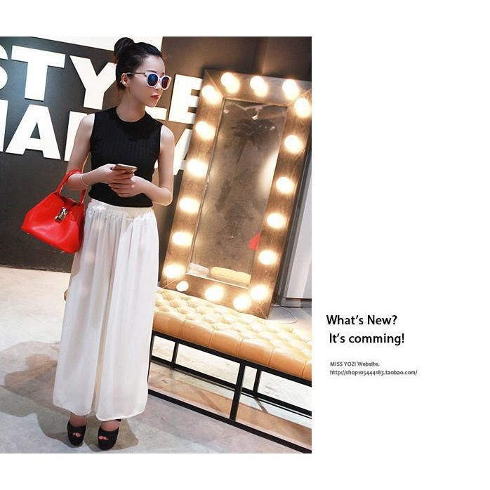 ワイドパンツ レディース スカンツ スカーチョ  ガウチョパンツ ロング丈スカート風 フレア |  | 05