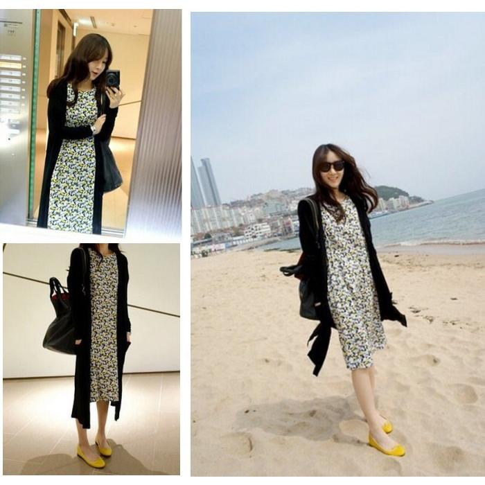 ロングカーディガン 長袖 ロング丈 膝丈 ミモレ丈 薄手 カーディガン レディース  UVカット |  | 04