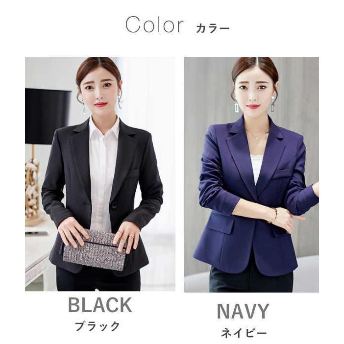 テーラードジャケット  レディース ノーカラージャケット フォーマル Aライン  オフィス ビジネス OL  卒業式 ダンス衣装 |  | 10