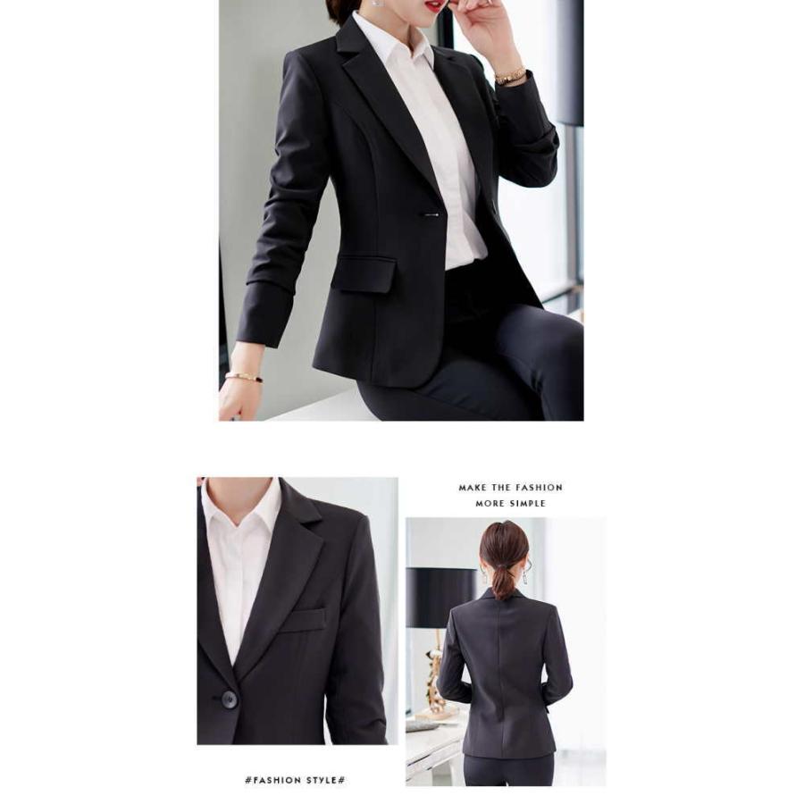 テーラードジャケット  レディース ノーカラージャケット フォーマル Aライン  オフィス ビジネス OL  卒業式 ダンス衣装 |  | 05