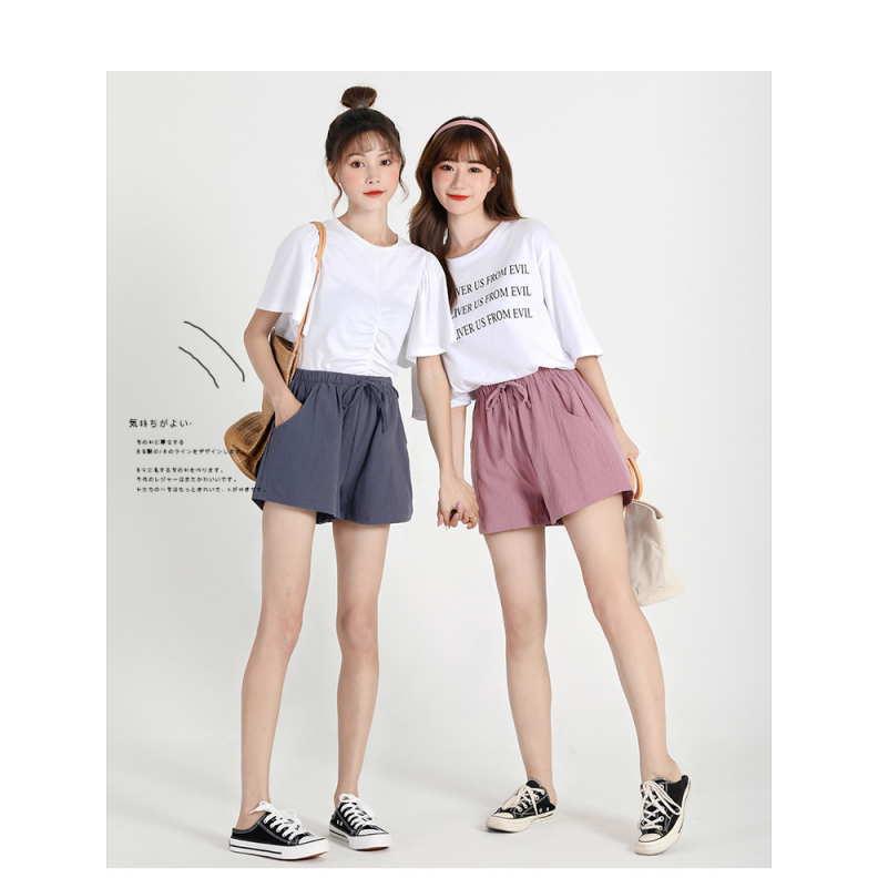 ショートパンツ レディース カラーショートパンツ カラフル   ウェストゴム 短パン ショーパン |  | 10