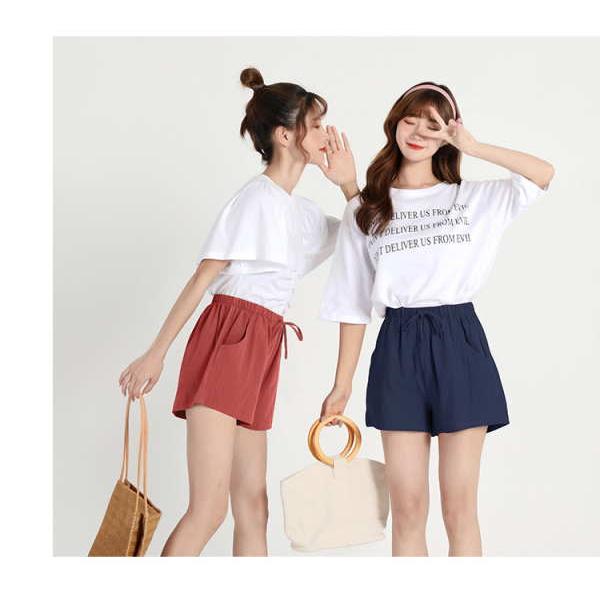 ショートパンツ レディース カラーショートパンツ カラフル   ウェストゴム 短パン ショーパン |  | 11