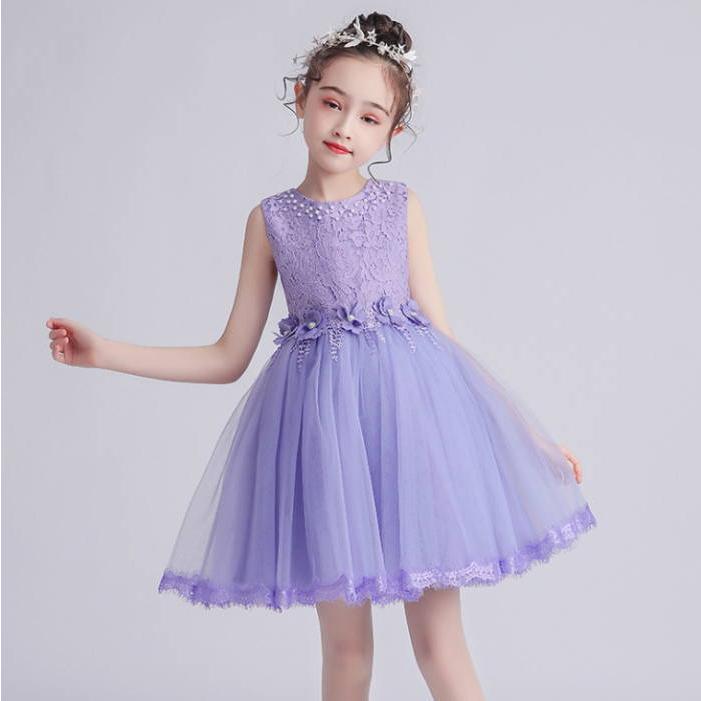 子供ドレス レースドレス ガジェリー パーティードレス 子供用 キッズ用 チュールスカート 結婚式 発表会 演奏会 フォーマル リボンド |  | 10