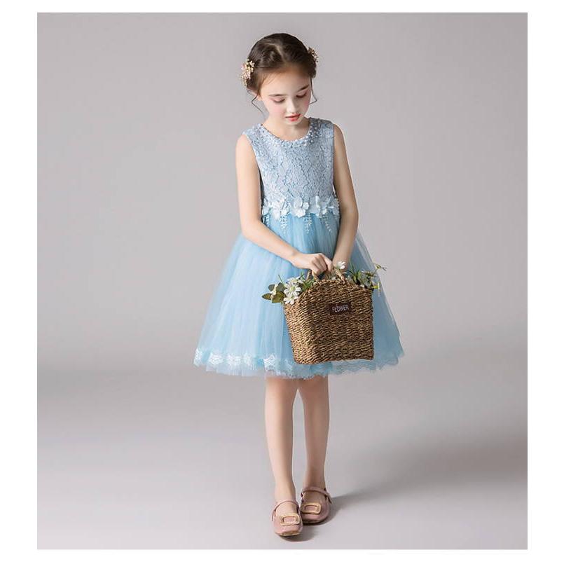 子供ドレス レースドレス ガジェリー パーティードレス 子供用 キッズ用 チュールスカート 結婚式 発表会 演奏会 フォーマル リボンド |  | 03