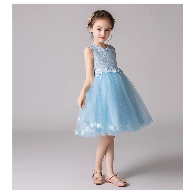 子供ドレス レースドレス ガジェリー パーティードレス 子供用 キッズ用 チュールスカート 結婚式 発表会 演奏会 フォーマル リボンド |  | 04