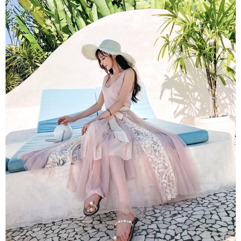 ロングスカート フレアスカート Aライン レース マキシスカート リゾート  ロング丈 シフォン シースルー シアーおうちコーデ (アパレル) |  | 10