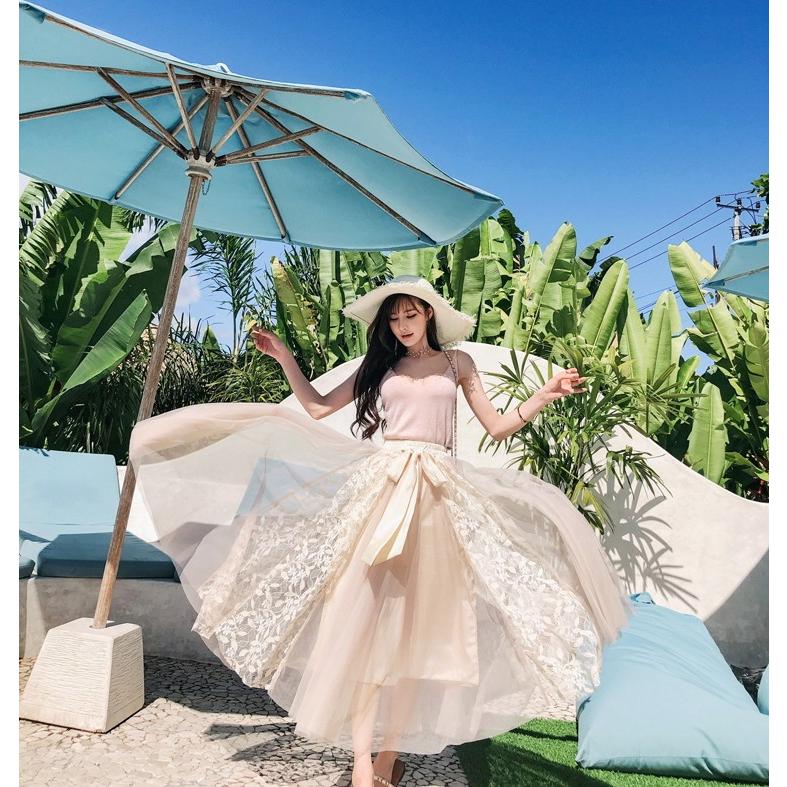 ロングスカート フレアスカート Aライン レース マキシスカート リゾート  ロング丈 シフォン シースルー シアーおうちコーデ (アパレル) |  | 12