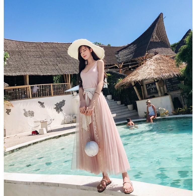 ロングスカート フレアスカート Aライン レース マキシスカート リゾート  ロング丈 シフォン シースルー シアーおうちコーデ (アパレル) |  | 14