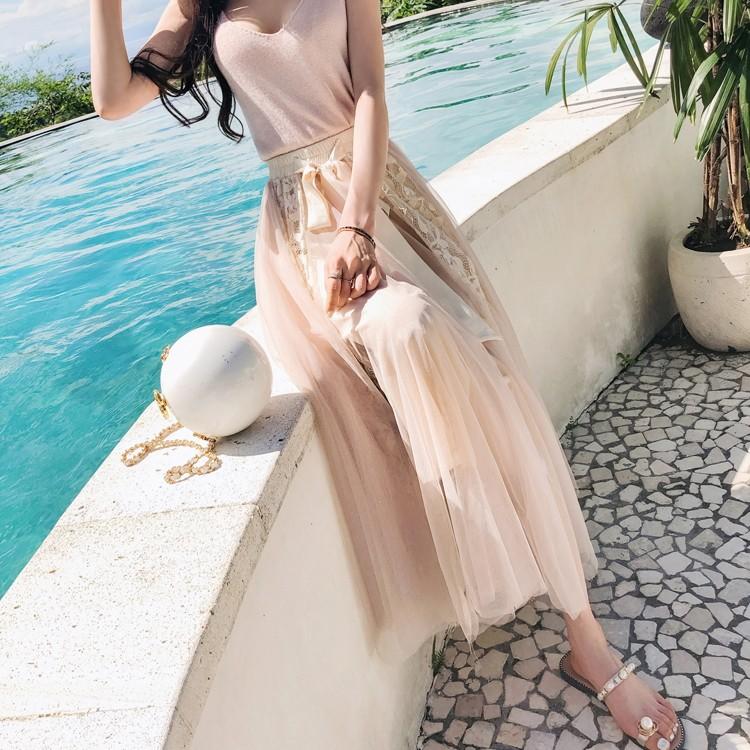 ロングスカート フレアスカート Aライン レース マキシスカート リゾート  ロング丈 シフォン シースルー シアーおうちコーデ (アパレル) |  | 15