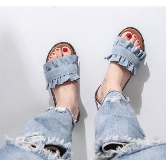 サンダル ペタコサンダル フリル ビーチサンダル 歩きやすい 靴 スリッパ  レディース(アパレル) |  | 02