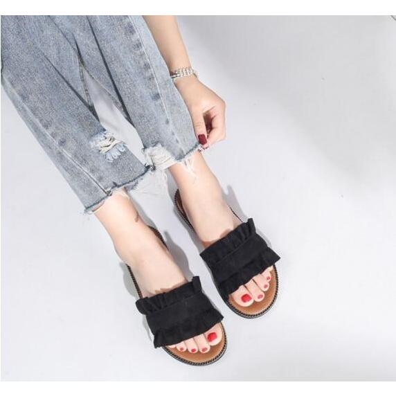 サンダル ペタコサンダル フリル ビーチサンダル 歩きやすい 靴 スリッパ  レディース(アパレル) |  | 08