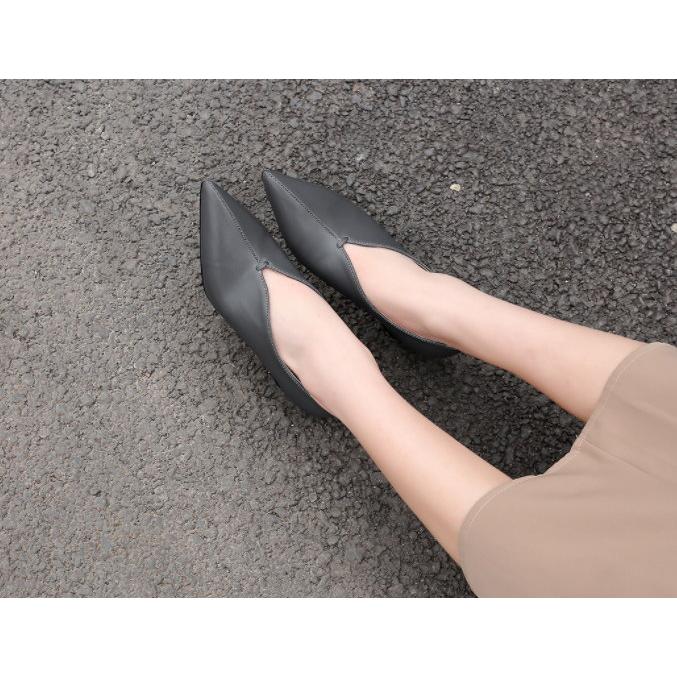 靴 パンプス レディース チャンキーヒール ローヒール ポインテッドトゥ 走れる 痛くない 太ヒール 歩きやすい 美脚 |  | 12