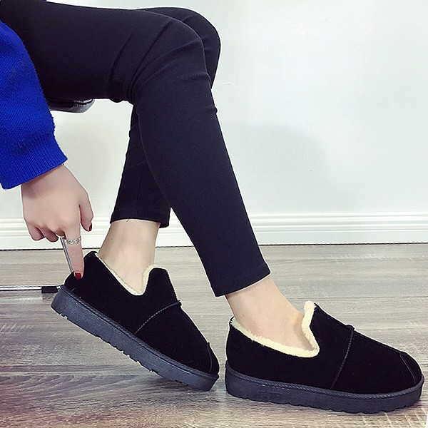 ムートンブーツ レディース ムートンブーツ スリッポン ローカット ファー ボア 歩きやすい スリッパ  便利 可愛い 室内 靴 秋 冬 |  | 10