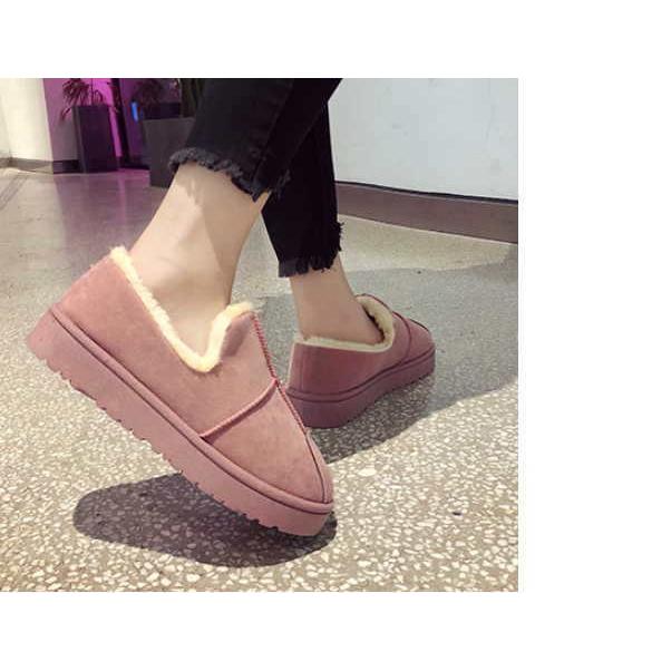 ムートンブーツ レディース ムートンブーツ スリッポン ローカット ファー ボア 歩きやすい スリッパ  便利 可愛い 室内 靴 秋 冬 |  | 02