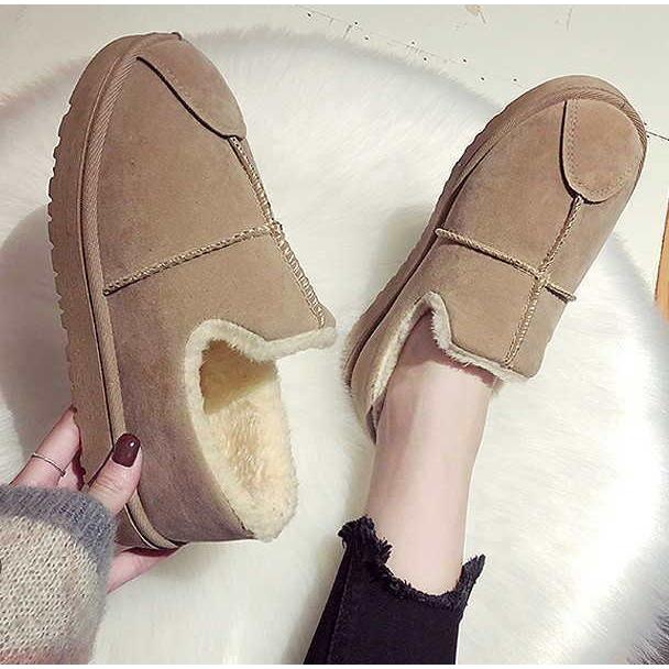 ムートンブーツ レディース ムートンブーツ スリッポン ローカット ファー ボア 歩きやすい スリッパ  便利 可愛い 室内 靴 秋 冬 |  | 04
