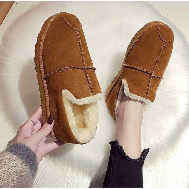 ムートンブーツ レディース ムートンブーツ スリッポン ローカット ファー ボア 歩きやすい スリッパ  便利 可愛い 室内 靴 秋 冬 |  | 06