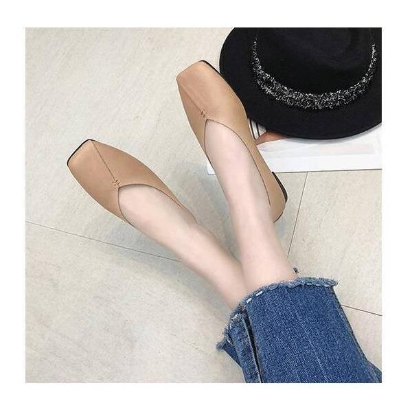 バレエシューズ パンプス シューズ レディース バブーシュタイプ フラット オールシーズン フラットサンダル 靴  歩きやすい 美脚靴 |  | 09