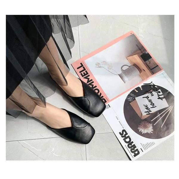 スクエアトゥ ミュールサンダル レディース ローヒール ぺたんこ フラット オフィスサンダル つっかけ スリッパ  カジュアル 歩きやすい |  | 05