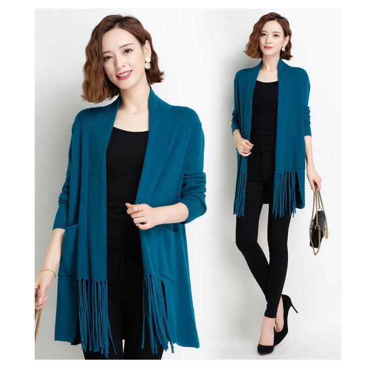 ニットカーディガン レディース ロングカーディガン トッパー  コーディガン ゆったり ニットカーデ ロング丈 羽織 |  | 05