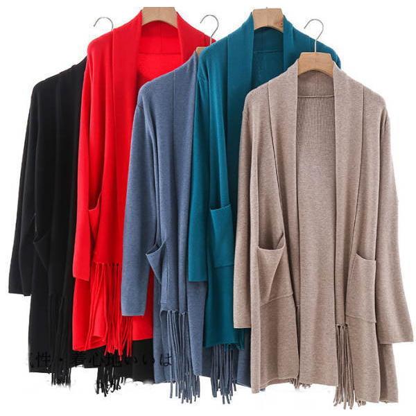 ニットカーディガン レディース ロングカーディガン トッパー  コーディガン ゆったり ニットカーデ ロング丈 羽織 |  | 08