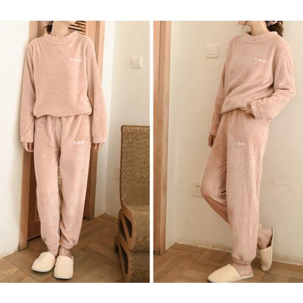 セットアップ レディース 上下セット モコモコ ボア 部屋着 パジャマ 長袖 カジュアル 2点セット 裏ボア 長ズボン |  | 06