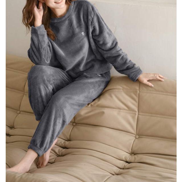 セットアップ レディース 上下セット モコモコ ボア 部屋着 パジャマ 長袖 カジュアル 2点セット 裏ボア 長ズボン |  | 07