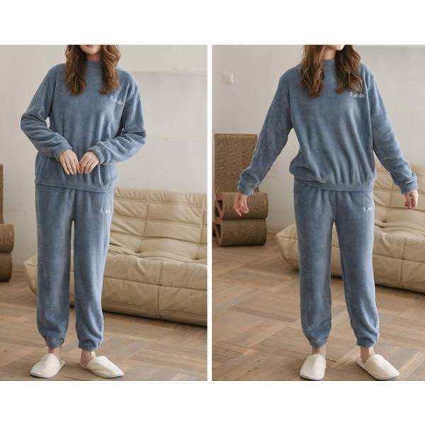 セットアップ レディース 上下セット モコモコ ボア 部屋着 パジャマ 長袖 カジュアル 2点セット 裏ボア 長ズボン |  | 08