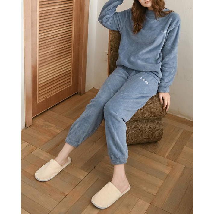 セットアップ レディース 上下セット モコモコ ボア 部屋着 パジャマ 長袖 カジュアル 2点セット 裏ボア 長ズボン |  | 09