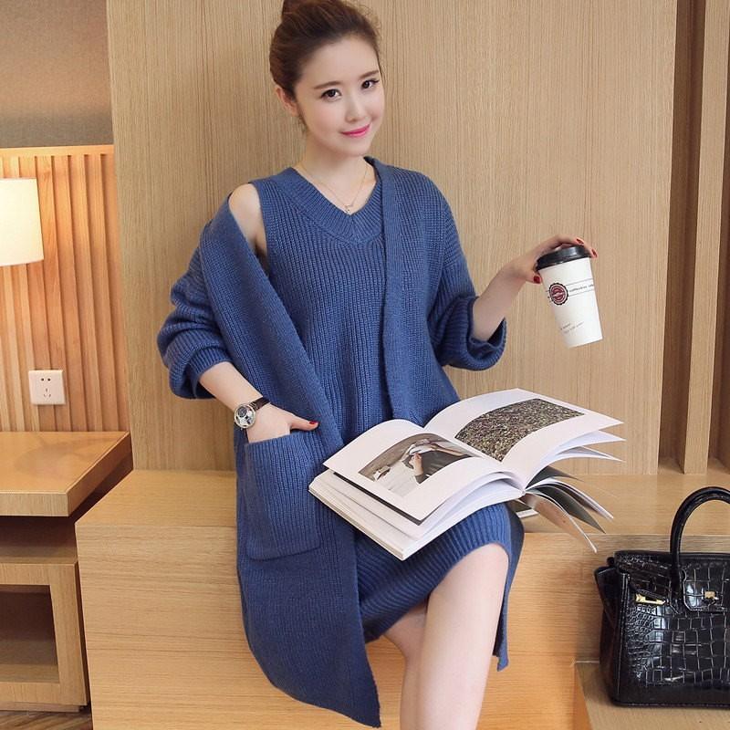 ニットワンピース ロング レディース ロング カーディガン セットアップ |  | 04