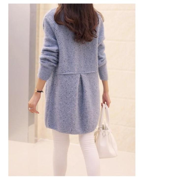 ニット カーディガン レディース ロング丈 ニットカーディガン 丸首 無地 長袖 |  | 08