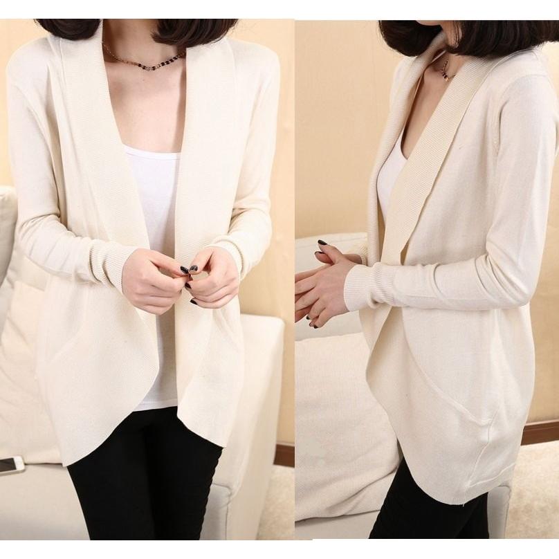 ロング カーディガン レディース ニット カーディガン ミドル丈 ドルマン袖 |  | 04