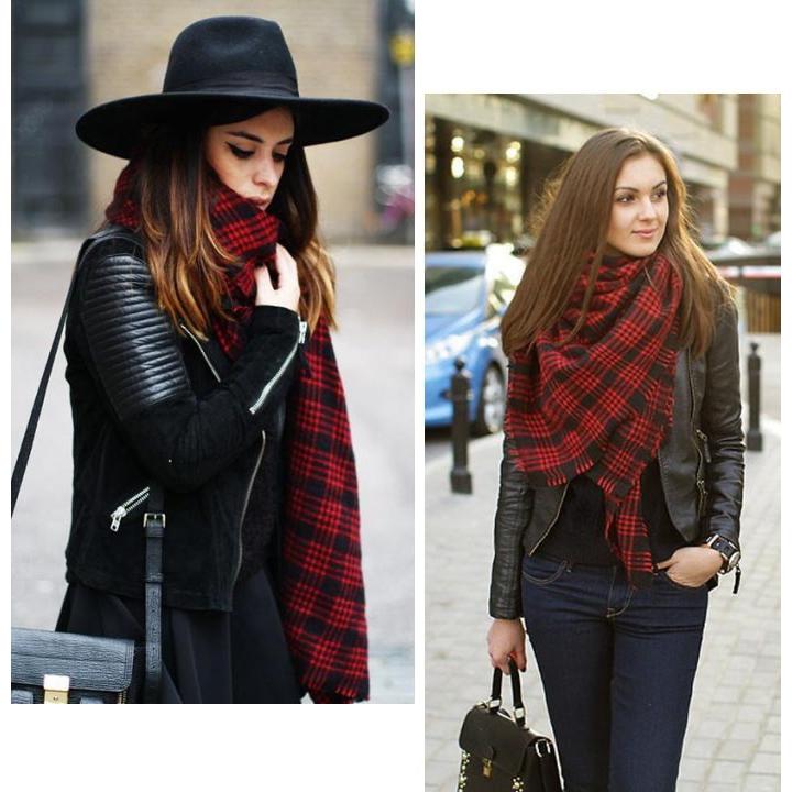 ストール チェック柄 大判 マフラー ショール レディース フリンジ |  | 05