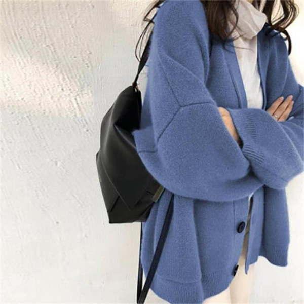 ニット カーディガン レディース ドロップショルダー ゆったり 体型カバー 長袖 コーディガン 秋冬  トップス |  | 01