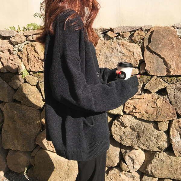 ニット カーディガン レディース ドロップショルダー ゆったり 体型カバー 長袖 コーディガン 秋冬  トップス |  | 05