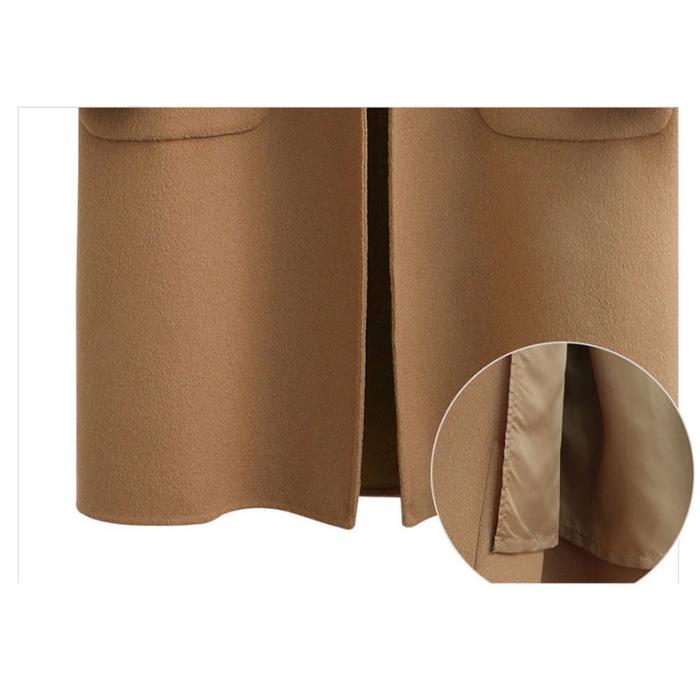 チェスターコート  レディーストレンチコート ロングコート フェルト ロング丈  無地 アウター 大きいサイズ |  | 05