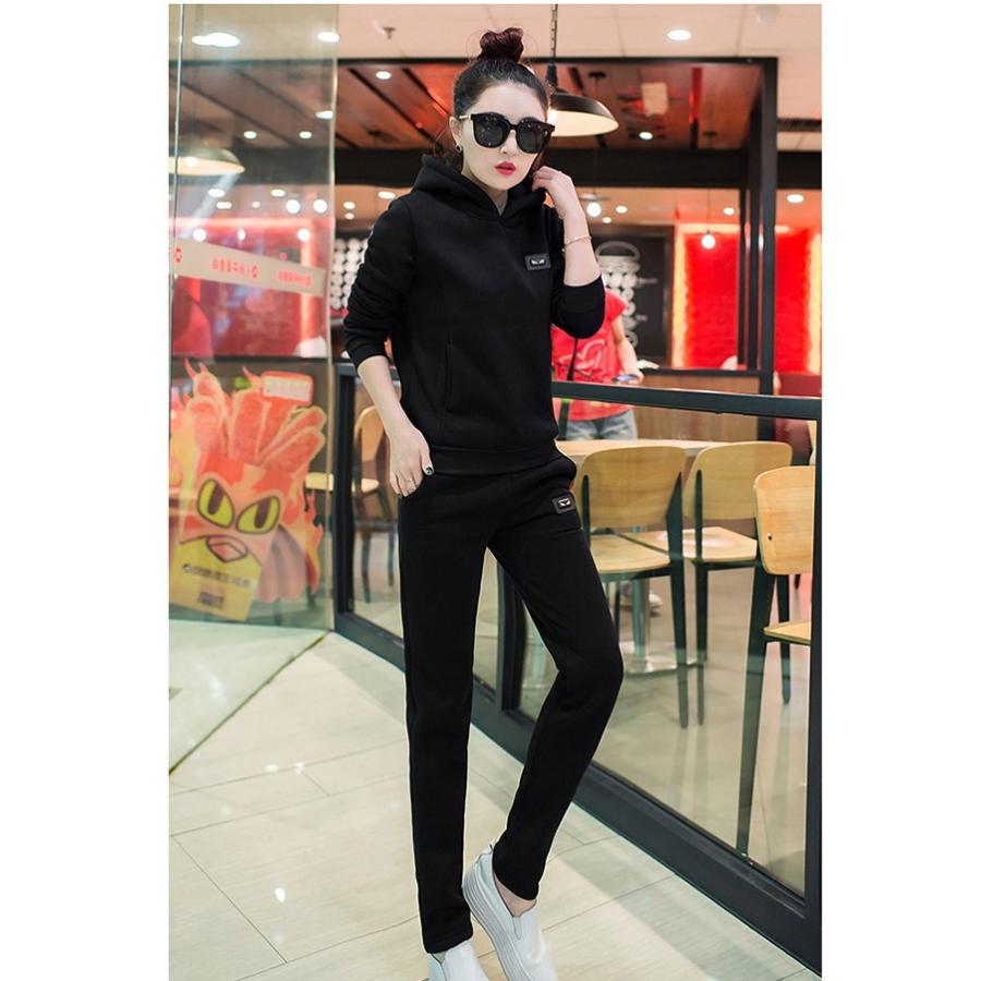 セットアップ 裏起毛 薄手 上下セット レディース スウェット トレーナー 部屋着 パジャマ 長袖 カジュアル 2点セット パーカー 秋 秋冬 |  | 05