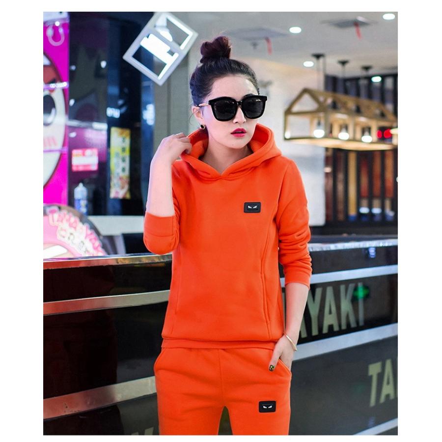 セットアップ 裏起毛 薄手 上下セット レディース スウェット トレーナー 部屋着 パジャマ 長袖 カジュアル 2点セット パーカー 秋 秋冬 |  | 08