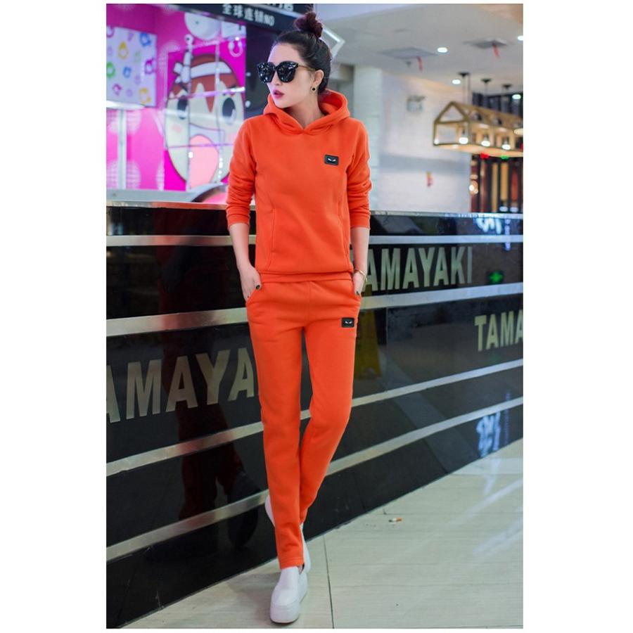 セットアップ 裏起毛 薄手 上下セット レディース スウェット トレーナー 部屋着 パジャマ 長袖 カジュアル 2点セット パーカー 秋 秋冬 |  | 09