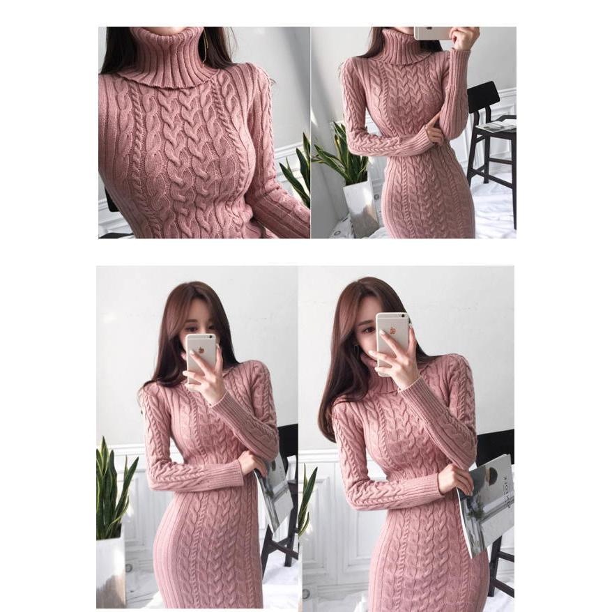 ニットワンピース レディース ロング ハイネック タイト マキシワンピース |  | 10