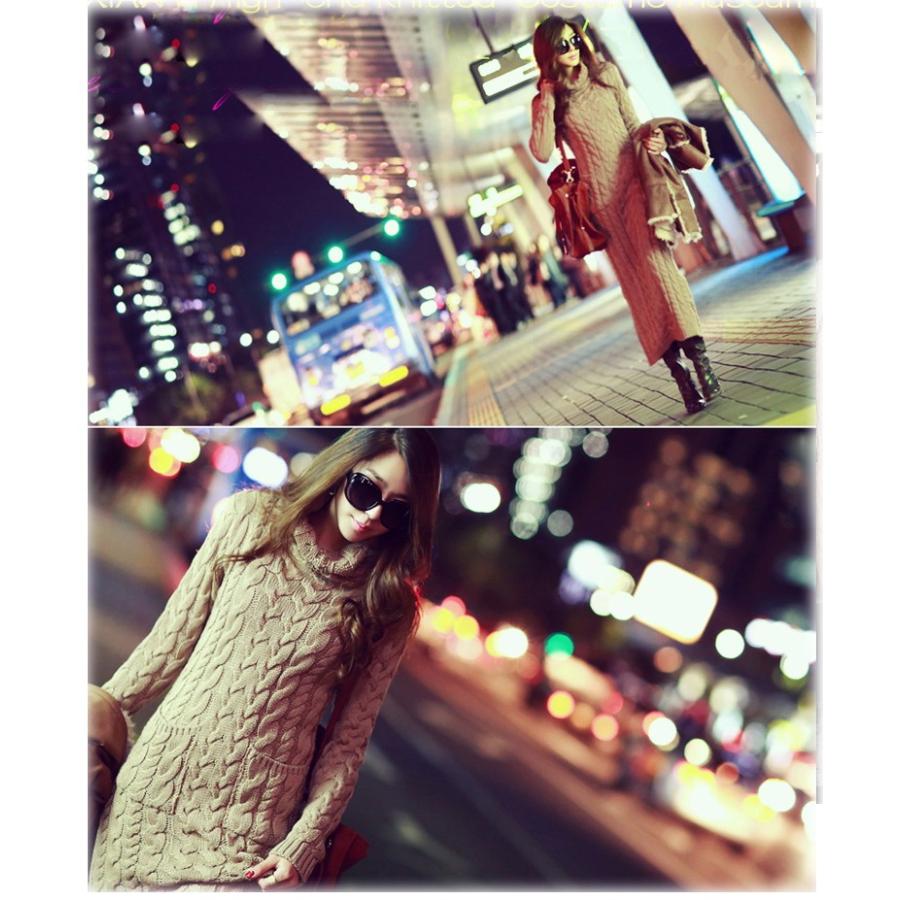 ニットワンピース レディース ロング ハイネック タイト マキシワンピース |  | 15