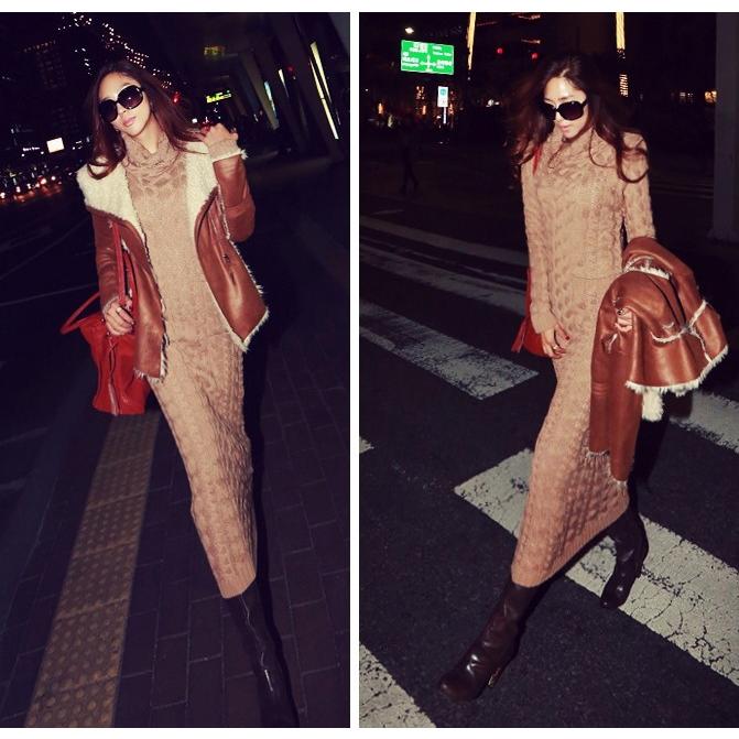 ニットワンピース レディース ロング ハイネック タイト マキシワンピース |  | 16