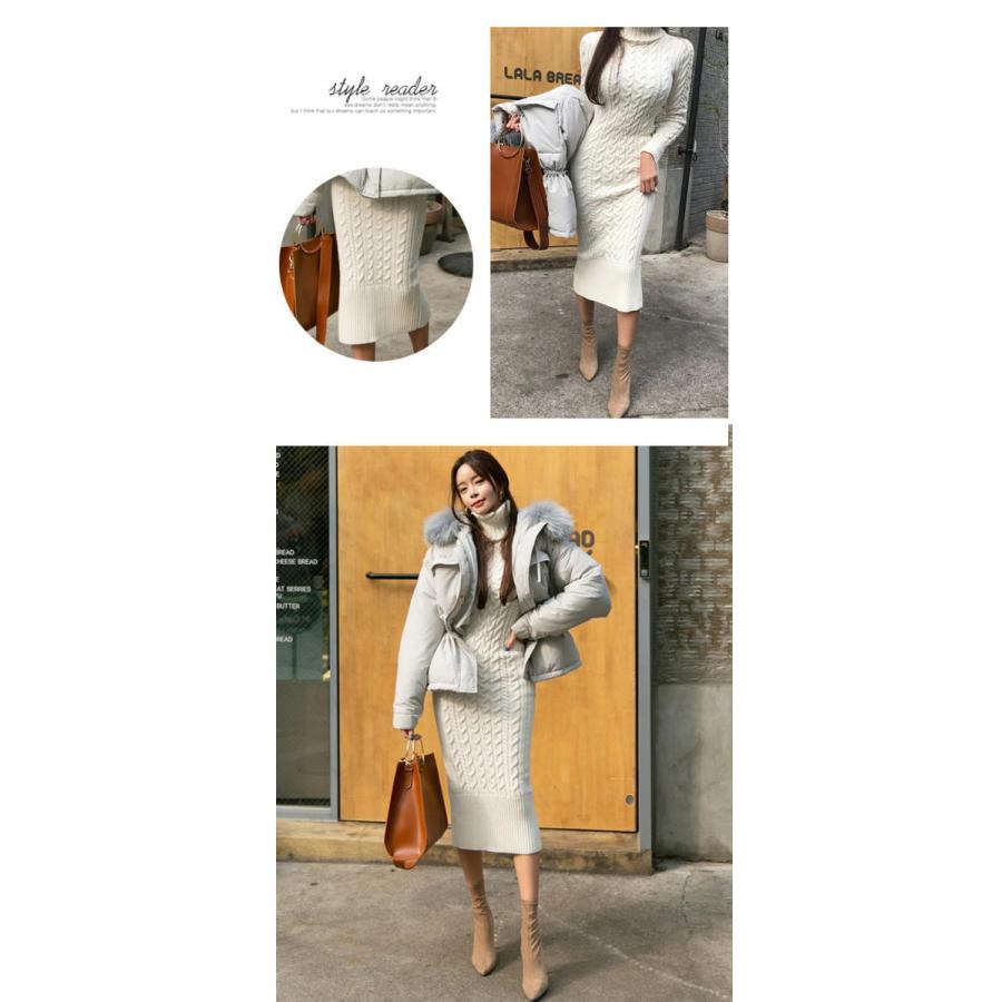 ニットワンピース レディース ロング ハイネック タイト マキシワンピース |  | 07