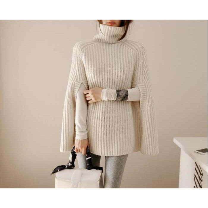 ポンチョ ニット トップス ニット ベスト マント ドルマンニット  レディース |  | 01