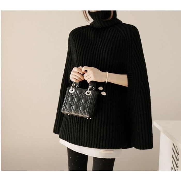 ポンチョ ニット トップス ニット ベスト マント ドルマンニット  レディース |  | 07