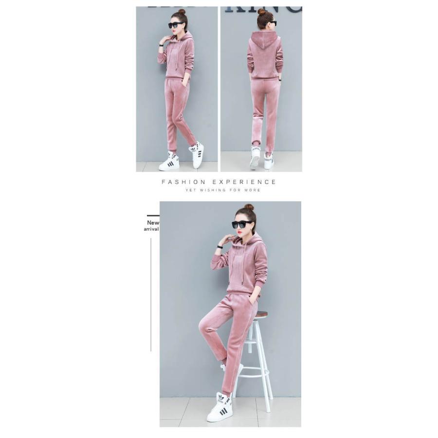 ルームウエア 裏起毛 上下セット レディース おしゃれ セットアップ ぺロア スウェット トレーナー 厚手  部屋着 パジャマ |  | 06