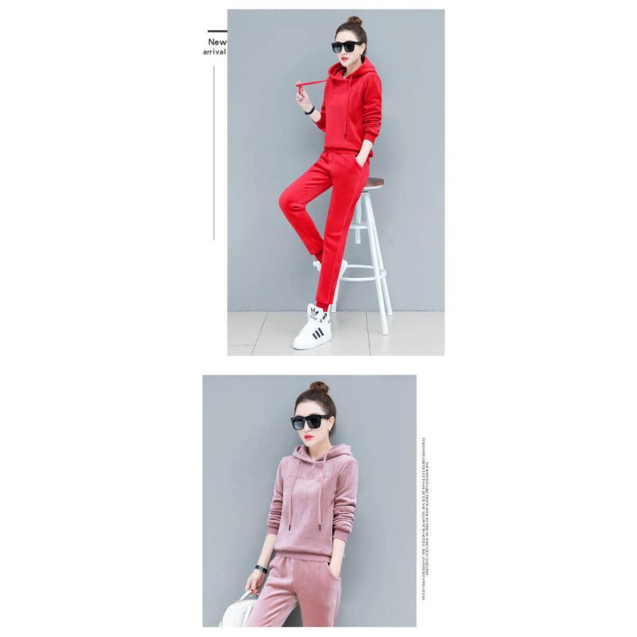 ルームウエア 裏起毛 上下セット レディース おしゃれ セットアップ ぺロア スウェット トレーナー 厚手  部屋着 パジャマ |  | 07