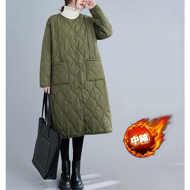 キルティング コート レディース ロング丈 中綿コート ジャケット アウター あたたかい  大きいサイズ S M L 軽い 温かい 軽量 おしゃれ  シルエット |  | 01